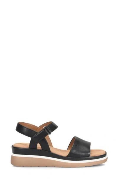 Comfortiva Ash Ankle Strap Platform Wedge Sandal In Multi