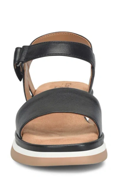 Comfortiva Ash Ankle Strap Platform Wedge Sandal In Multi