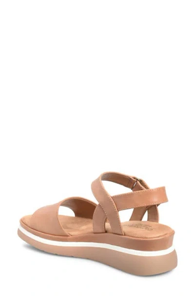 Comfortiva Ash Ankle Strap Platform Wedge Sandal In Multi