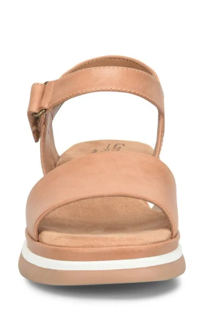 Comfortiva Ash Ankle Strap Platform Wedge Sandal In Multi