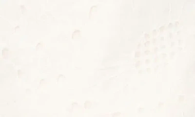 Cece Eyelet Cotton Drawstring Shorts In White