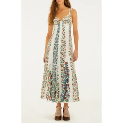 Farm Rio Fruit Beauty Maxi Dress Fruit Beauty Off-white In Multi