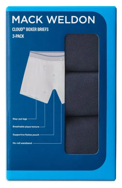 Mack Weldon 3-pack Cloud Fx Boxer Briefs In Blue