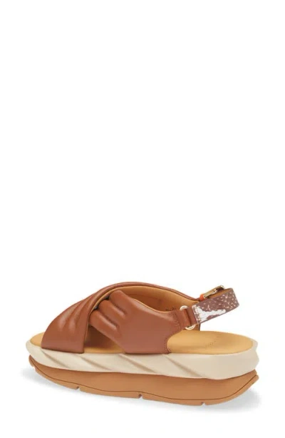 4ccccees Mellow Mana Platform Slingback Sandal In Brown