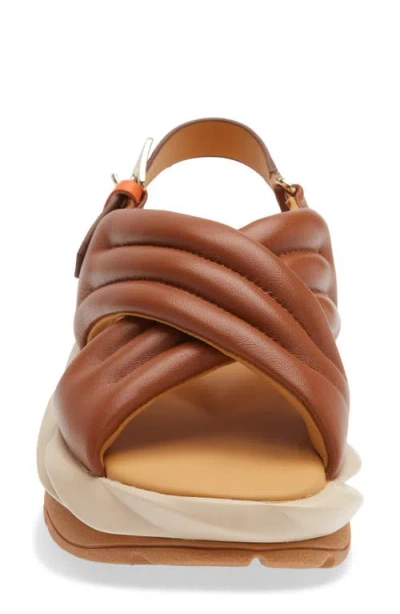 4ccccees Mellow Mana Platform Slingback Sandal In Brown