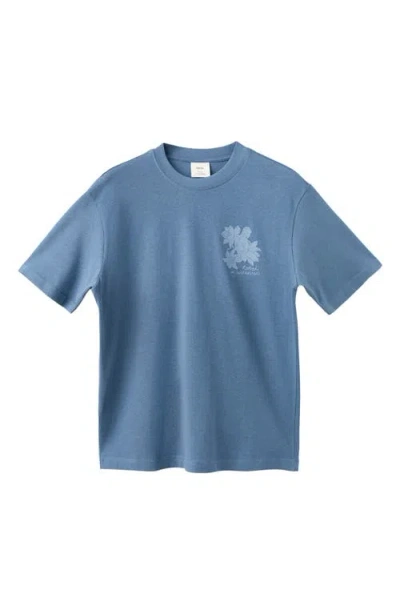 Mango Wilderness Graphic T-shirt In Blue