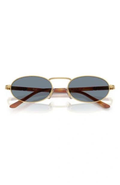 Persol 55mm Rectangular Sunglasses In Black