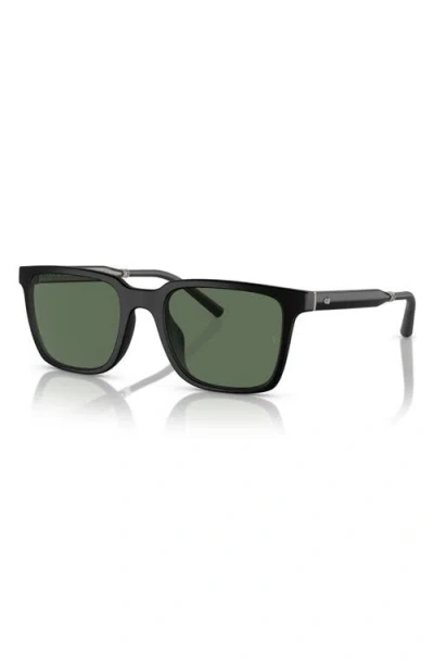 Oliver Peoples Roger Federer 52mm Polarized Rectangular Sunglasses In Green