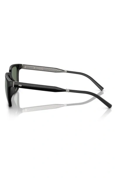 Oliver Peoples Roger Federer 52mm Polarized Rectangular Sunglasses In Green
