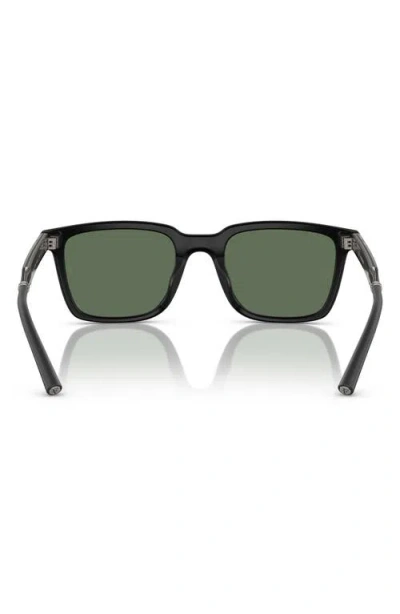 Oliver Peoples Roger Federer 52mm Polarized Rectangular Sunglasses In Green