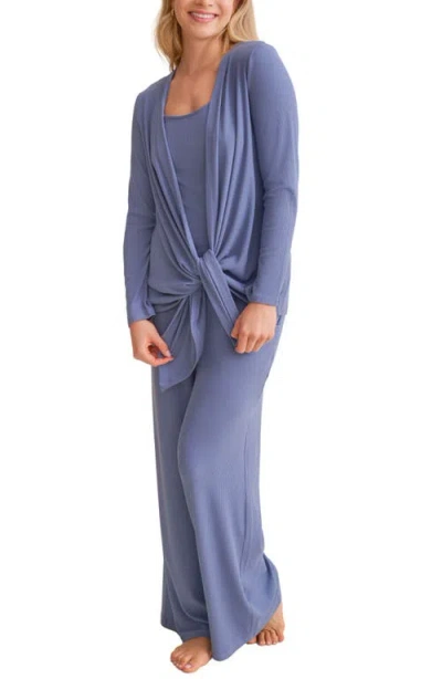 Fleur't Open Front Cardigan In Multi