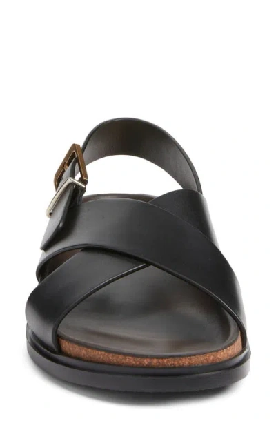 The Row Buckle Crisscross Sandal In Black