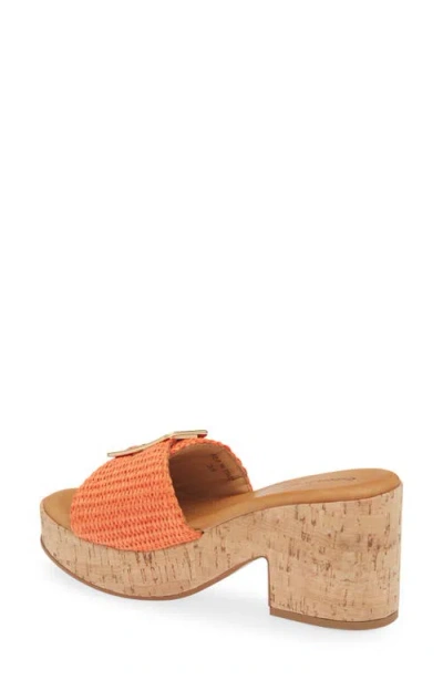 Chocolat Blu Gani Platform Slide Sandal In Multi