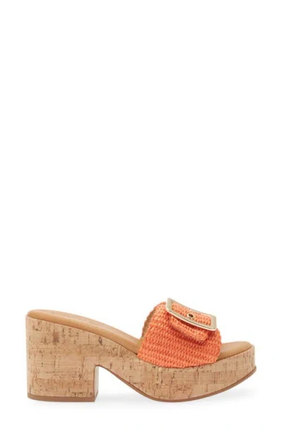 Chocolat Blu Gani Platform Slide Sandal In Multi