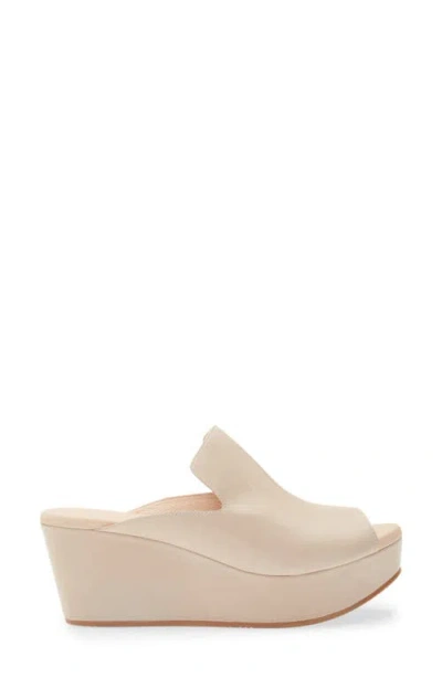 Chocolat Blu Whisper Platform Wedge Sandal In White