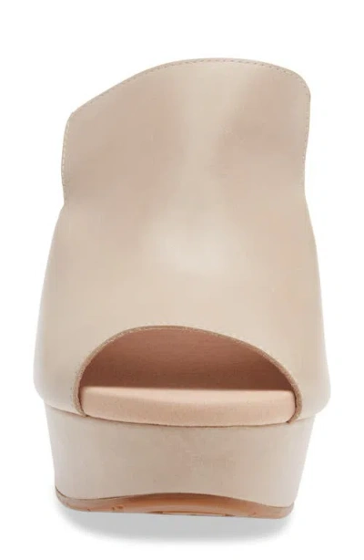 Chocolat Blu Whisper Platform Wedge Sandal In White