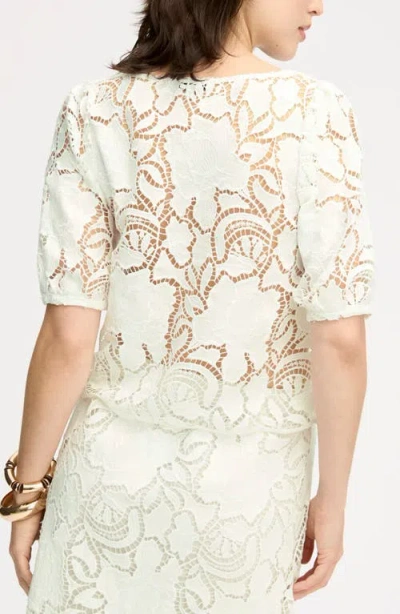 Sam Edelman Lace Top In Neutral