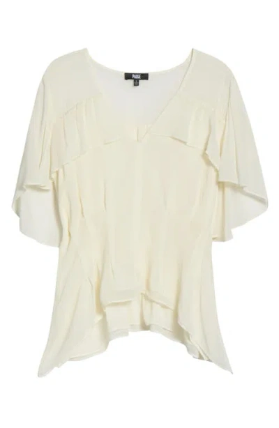 Paige Willa Blouse Top In White