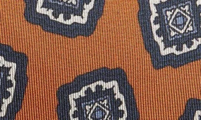 Jack Victor Charest Medallion Silk Tie In Pattern
