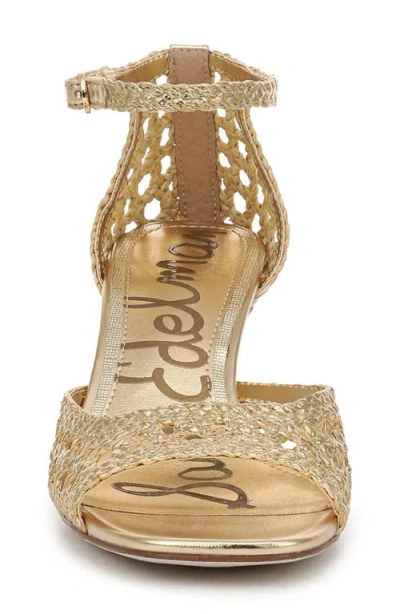 Sam Edelman Peyton Ankle Strap Sandal In Nude