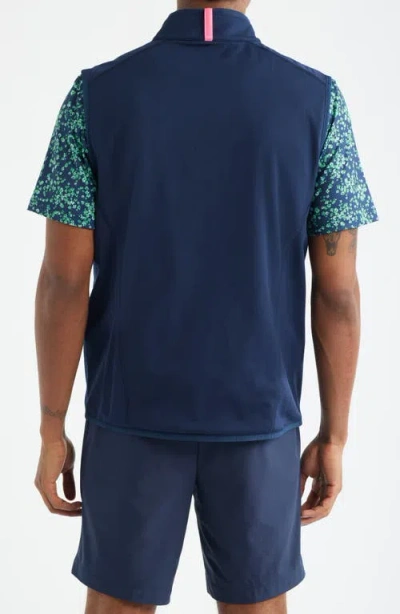 G/fore Double Knit Tech Golf Vest In Blue