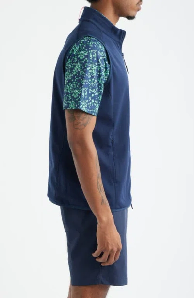 G/fore Double Knit Tech Golf Vest In Blue