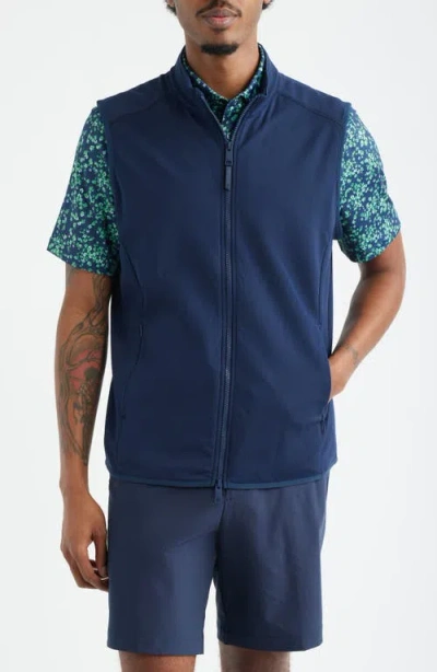 G/fore Double Knit Tech Golf Vest In Blue