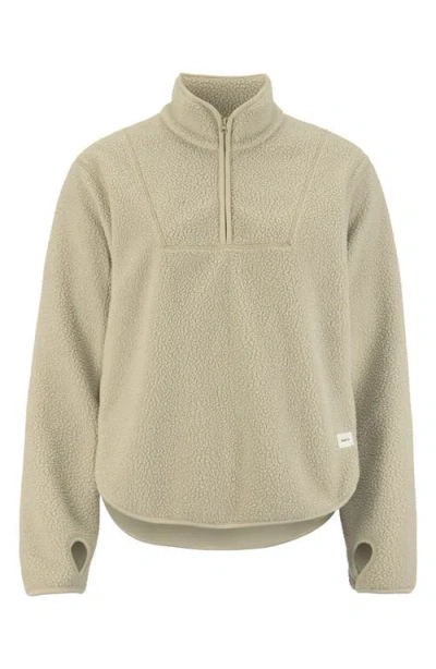 Craft Join High Pile Fleece Half Zip Pullover In Neutral