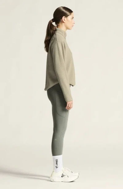 Craft Join High Pile Fleece Half Zip Pullover In Neutral