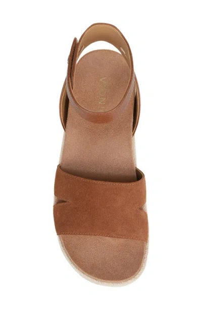 Vionic Yucca Ankle Strap Sandal In Brown