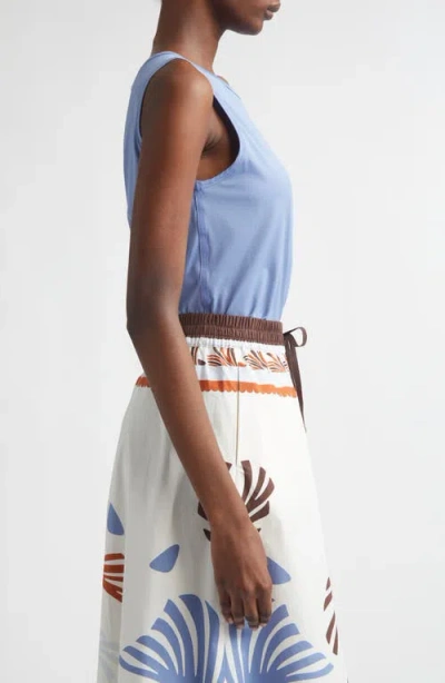 Herno Cotton Jersey Shell In Blue