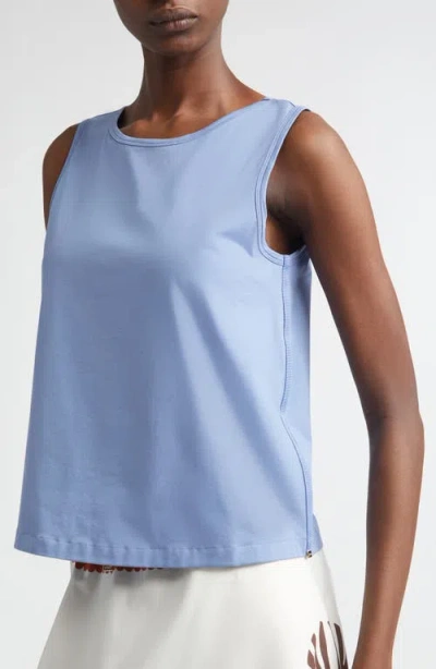 Herno Cotton Jersey Shell In Blue
