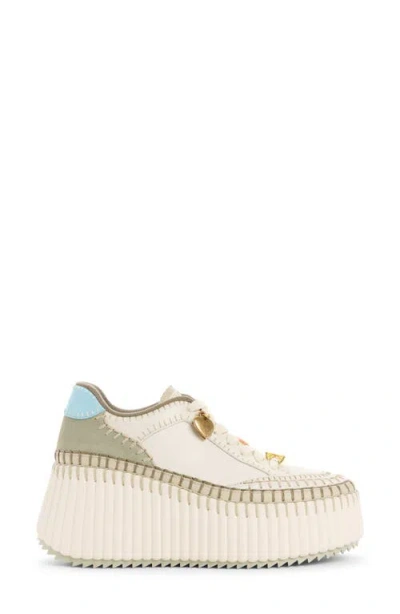 Chloé Nama Platform Wedge Sneaker In Multi