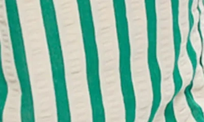 Brave + True Brave+true Esplande Stripe Pull-on Shorts In Green