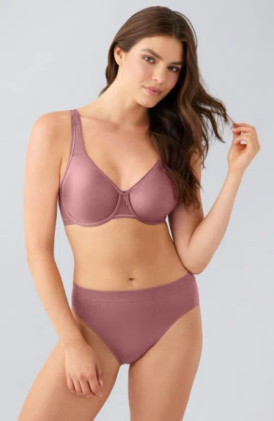 Wacoal Basic Beauty Full Figure Underwire Bra In Brown