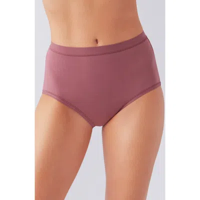 Wacoal Understated Cotton Blend Briefs In Pink