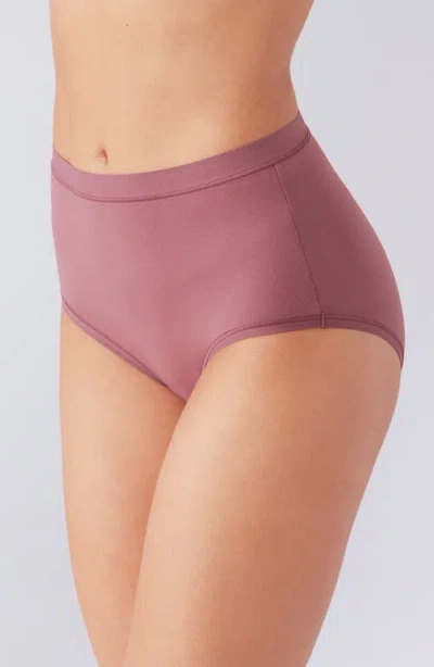 Wacoal Understated Cotton Blend Briefs In Pink