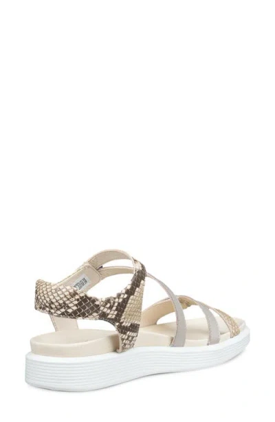 Ecco Soft Three Strap Sandal In White