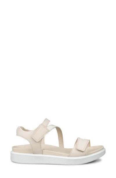 Ecco Soft Three Strap Sandal In White