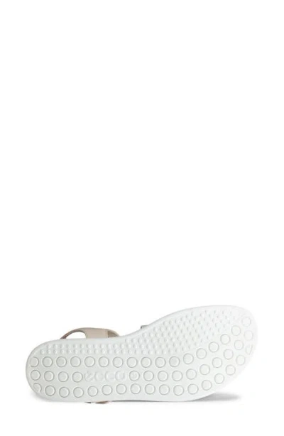 Ecco Soft Three Strap Sandal In White