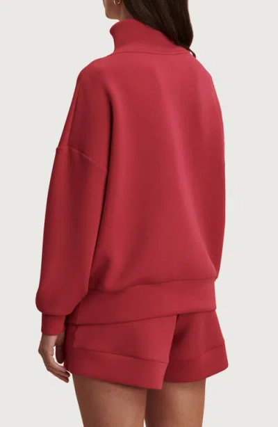 Varley Hawley Half-zip Sweatshirt In Red
