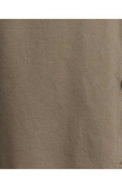 Barbour Washed Button-up Overshirt In Brown