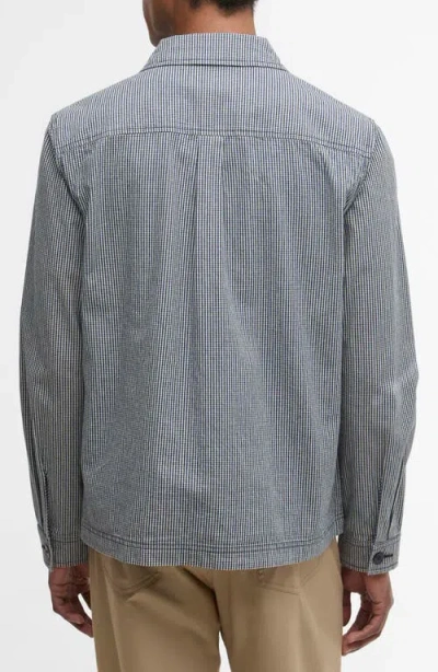 Barbour Willowburn Gingham Overshirt In Gray