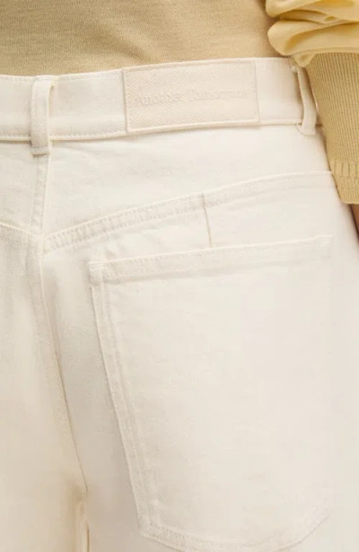Another Tomorrow Denim Curved Pant In Neutral