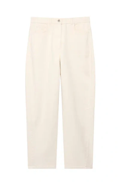 Another Tomorrow Denim Curved Pant In Neutral