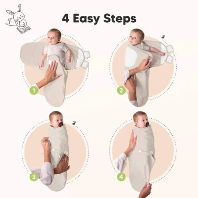 Keababies 3-pack Soothe Swaddle Wraps In Multi