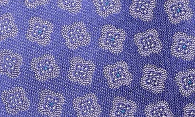Eton Medallion Silk Tie In Blue