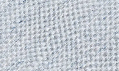 Eton Light Blue Solid Linen & Silk Tie In Pattern