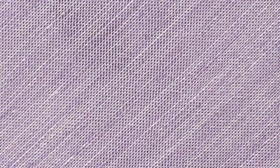 Eton Mid Purple Solid Linen & Silk Tie In Pattern