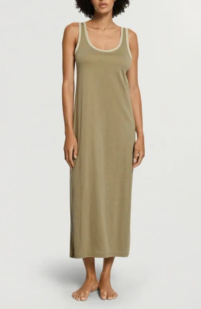 Hanro Laura Long Tank Nightgown In Green | ModeSens
